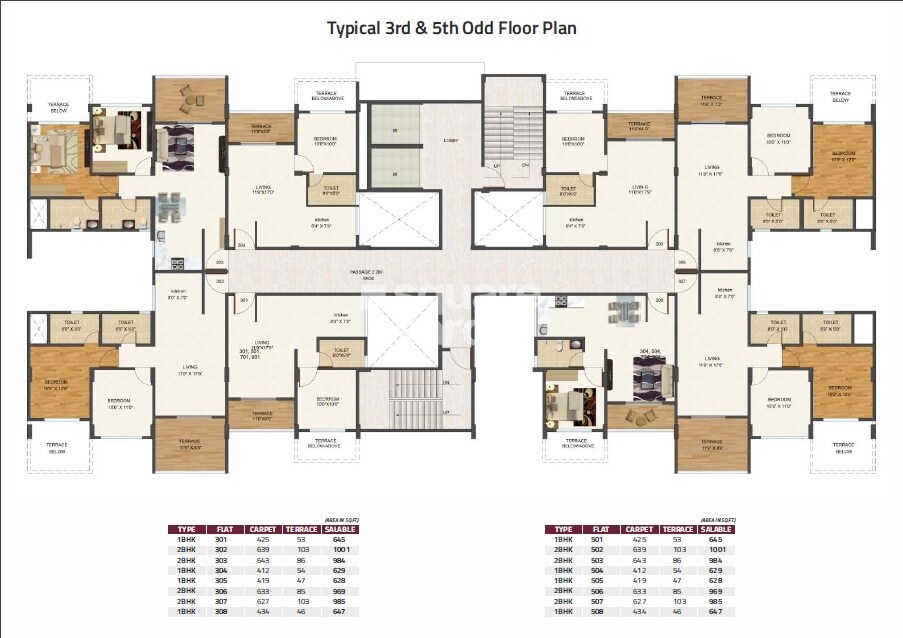 Kolte Patil Downtown Xenia Floor Plans 2