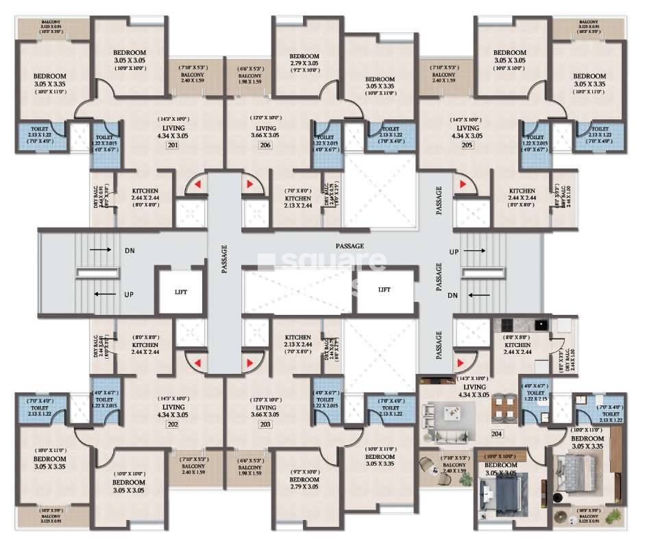 Kolte Patil Equa in Wagholi, Pune @ 45.00 Lac - Floor Plans, Location ...