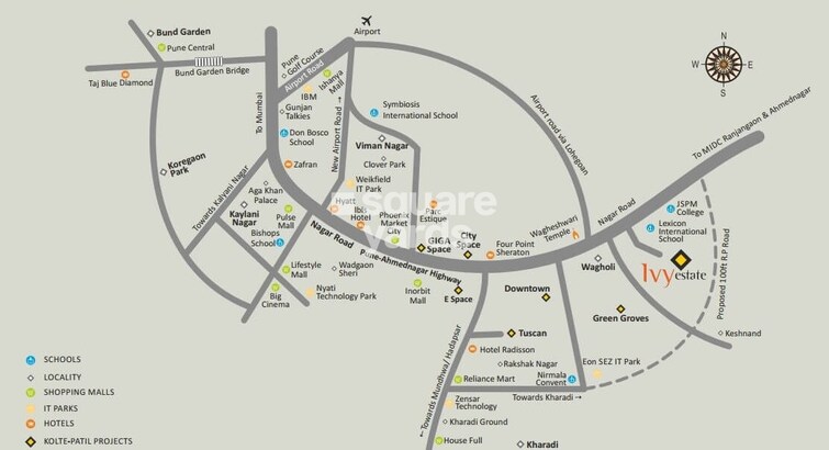 Kolte Patil Ivy Estate Nia Location Image