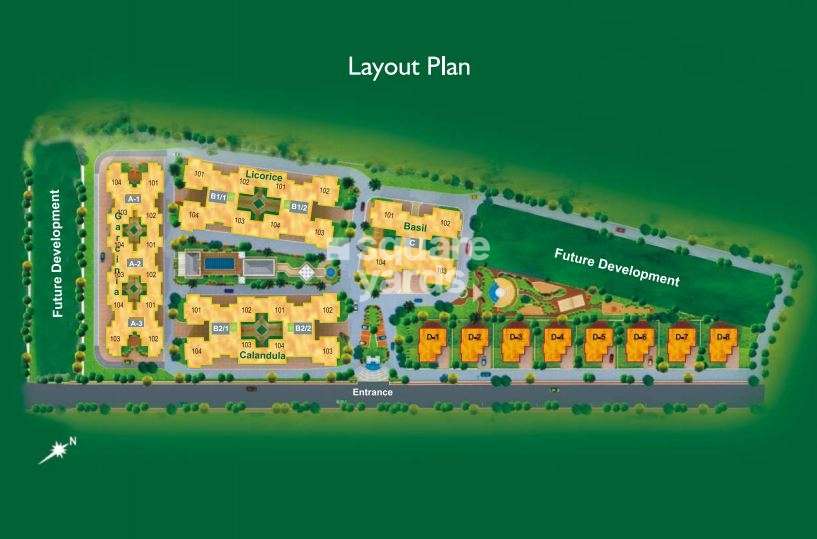 kolte patil green groves project master plan image1