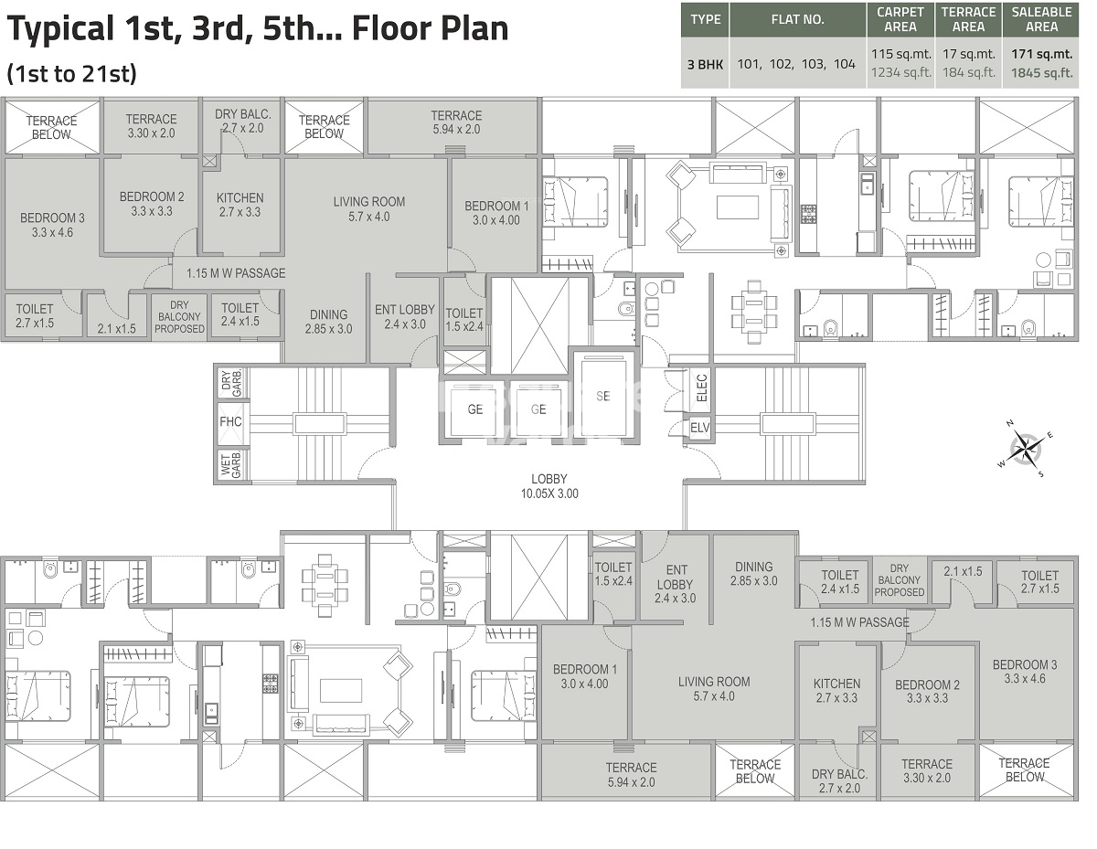 Kolte Patil Kothrud Baug Floor Plans