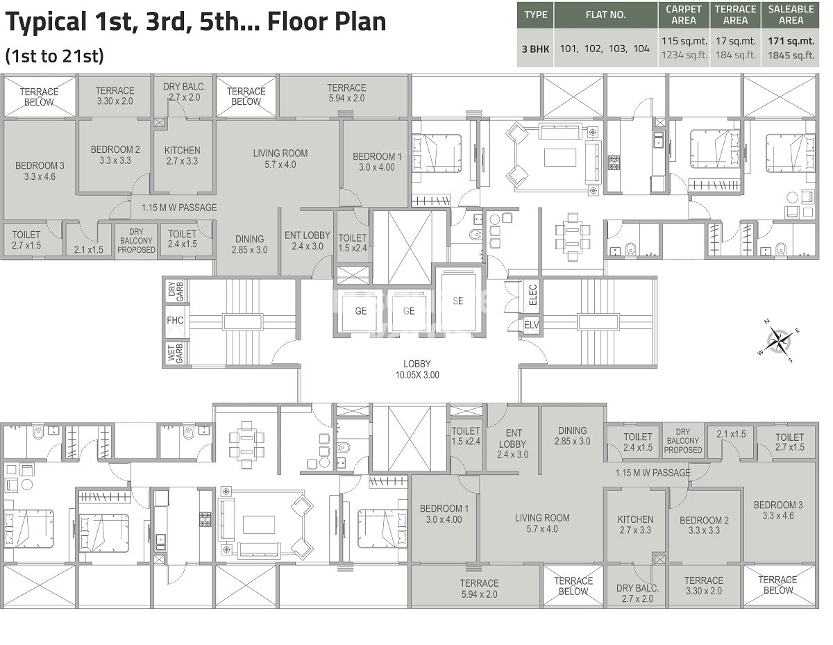 Kolte Patil Kothrud Baug Floor Plans 4
