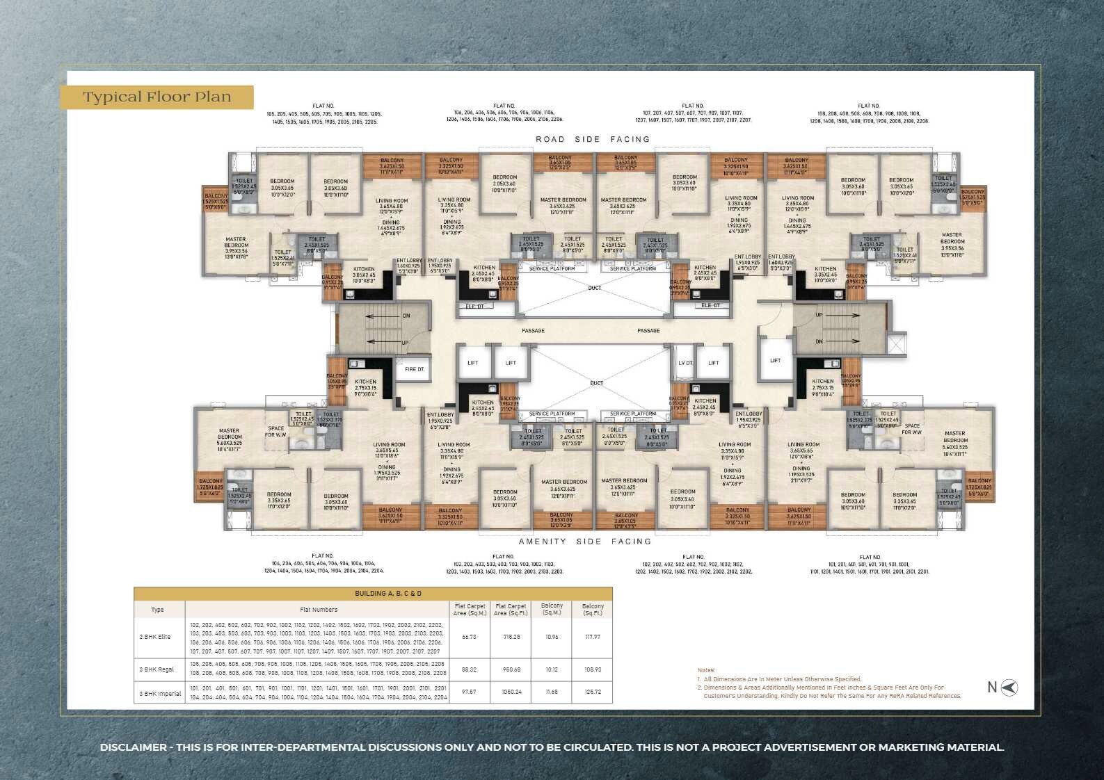 Kolte Patil Life Republic Aros Floor Plans 1