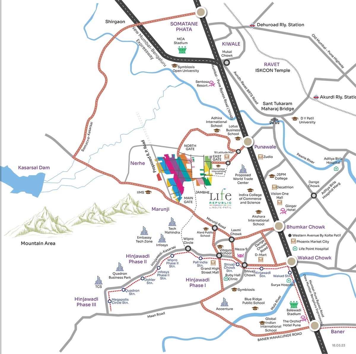 Kolte Patil Life Republic Duet Location Image