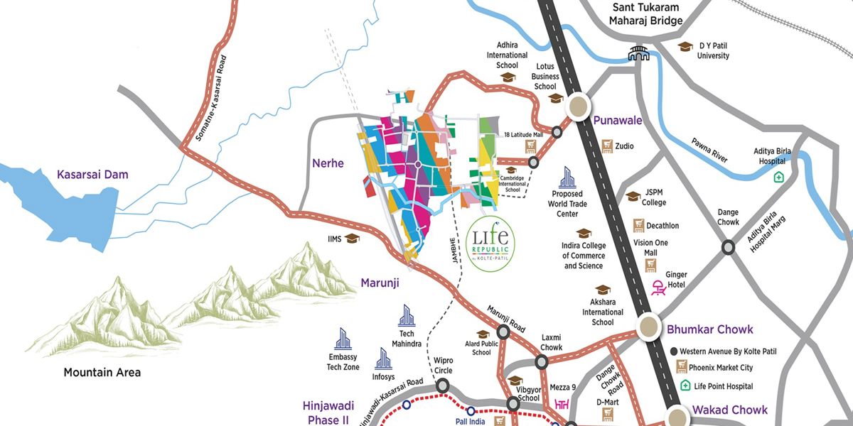 Kolte Patil Life Republic Echoes Location Image