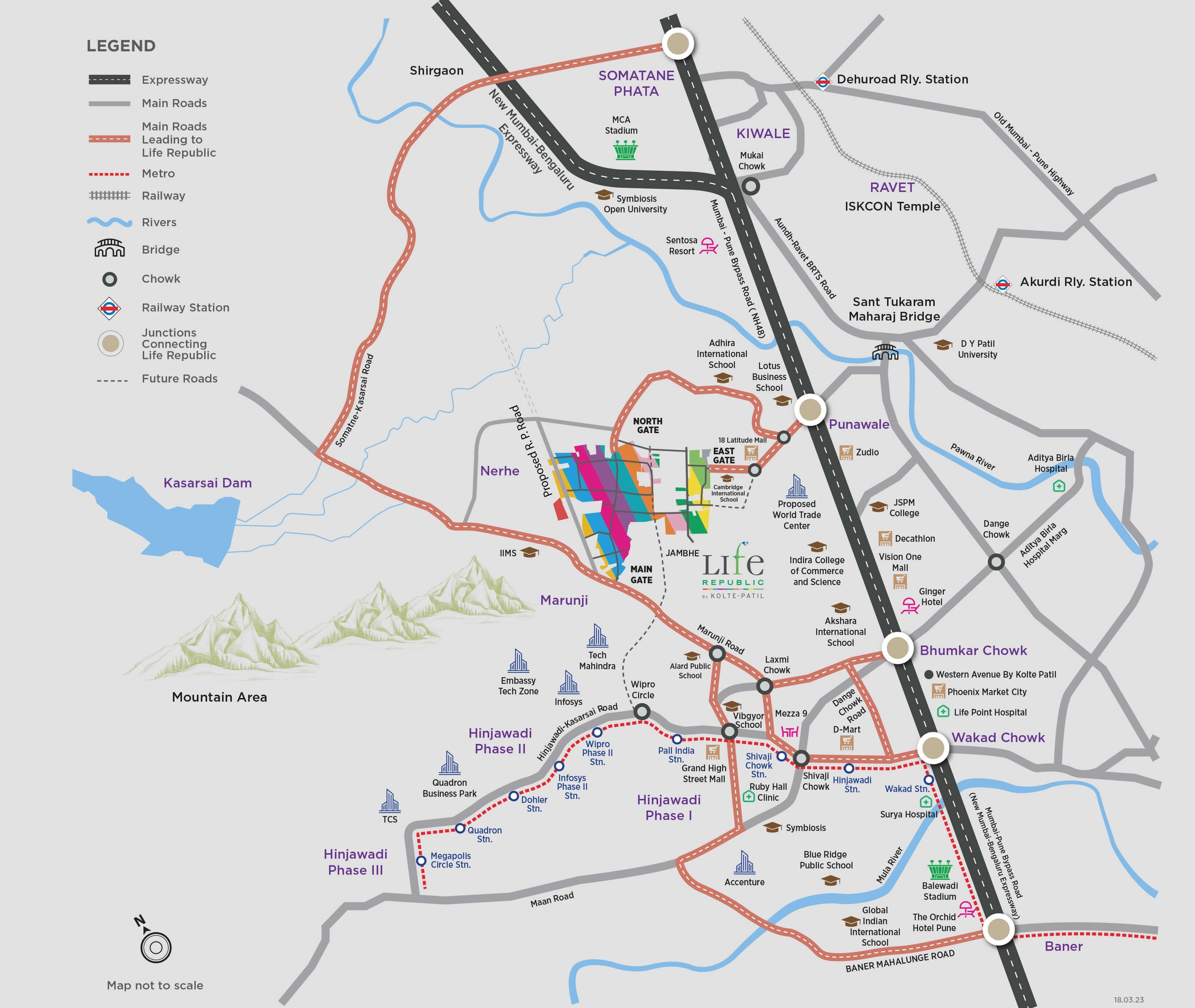 Kolte Patil Life Republic Harmony Residency Location Image