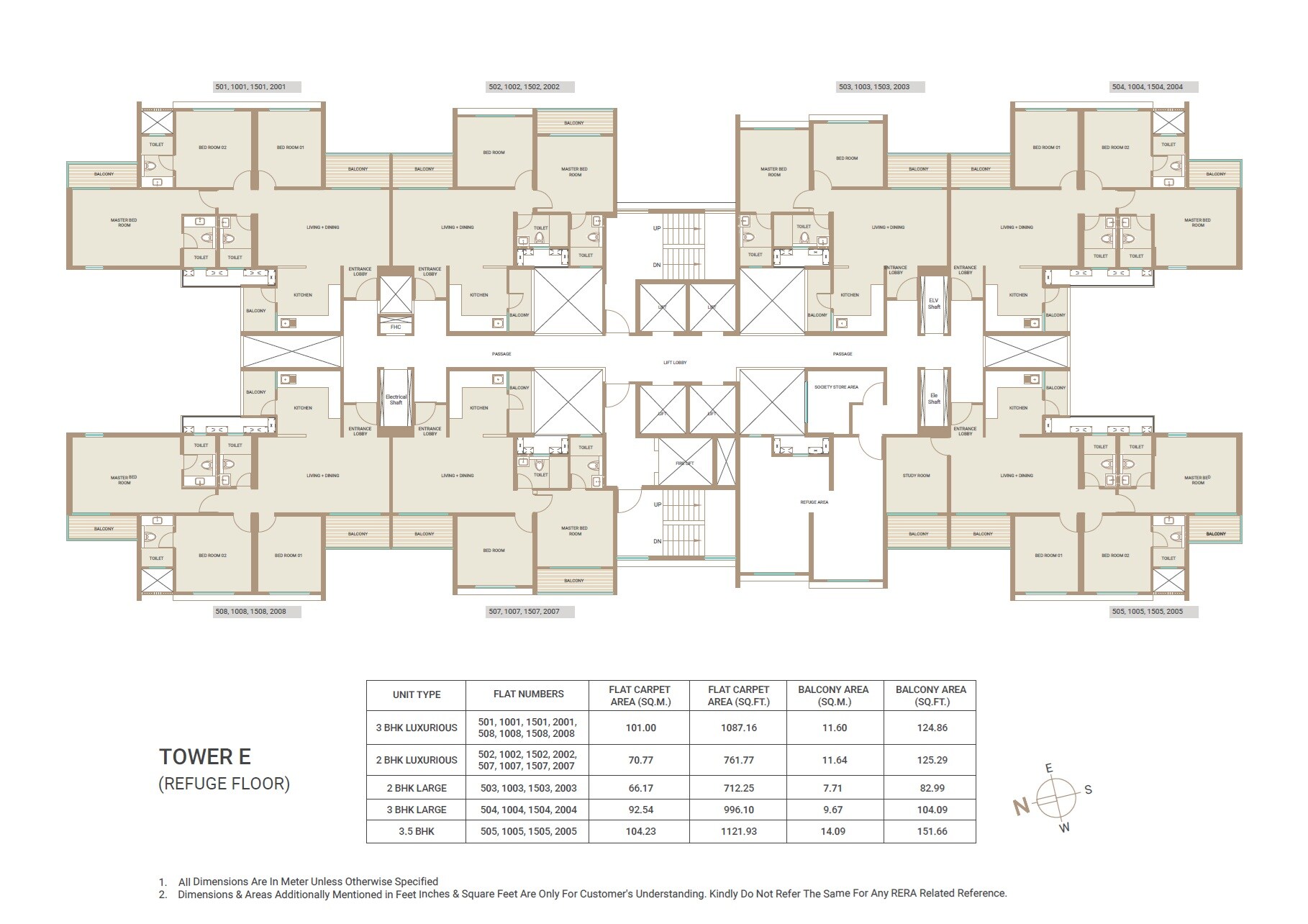 Kolte Patil Life Republic Qrious Floor Plans 1