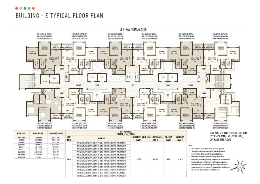 Kolte Patil Life Republic Universe Floor Plans 4