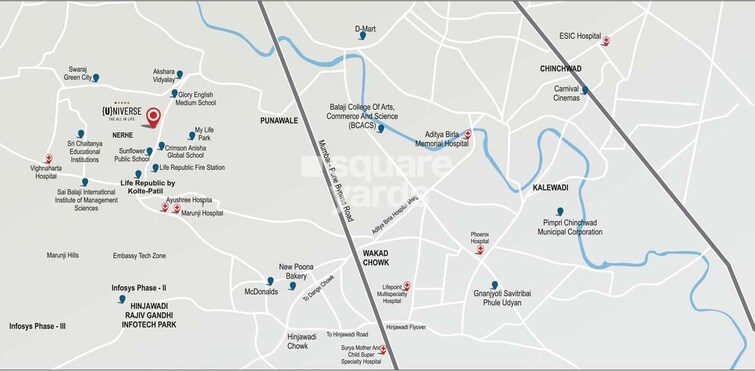 Kolte Patil Life Republic Universe Location Image