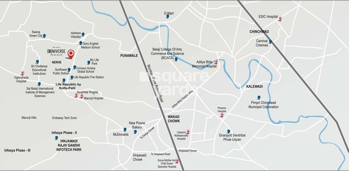 Kolte Patil Life Republic Universe Location Image