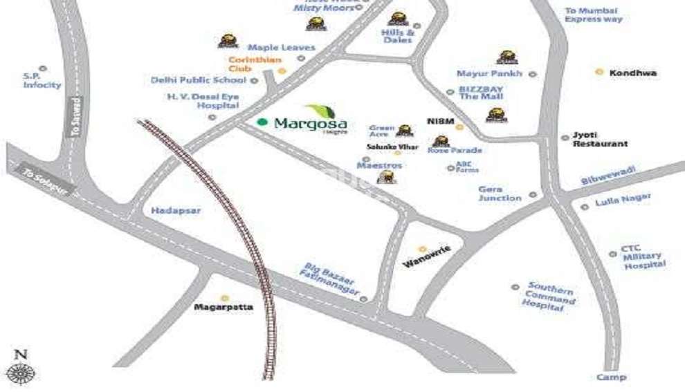 kolte patil margosa heights project location image1