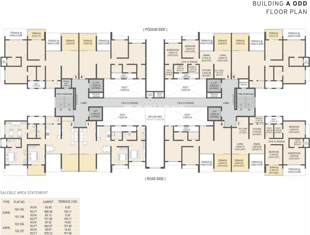 Kolte Patil R1 Life Republic Floor Plans