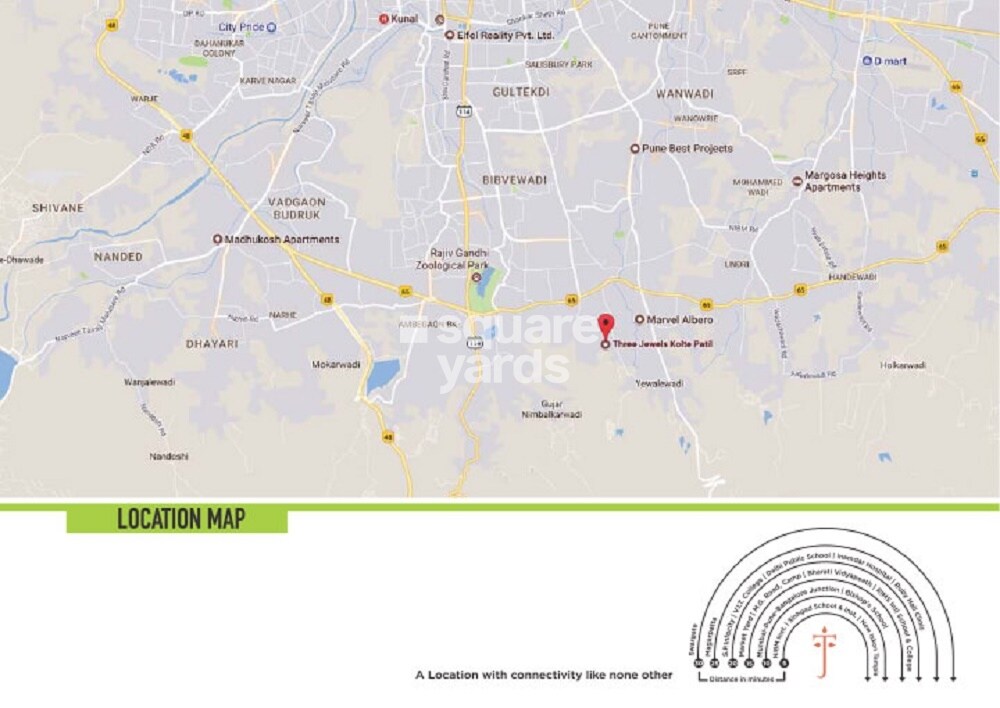 Kolte Patil Three Jewels Moonstone Location Image