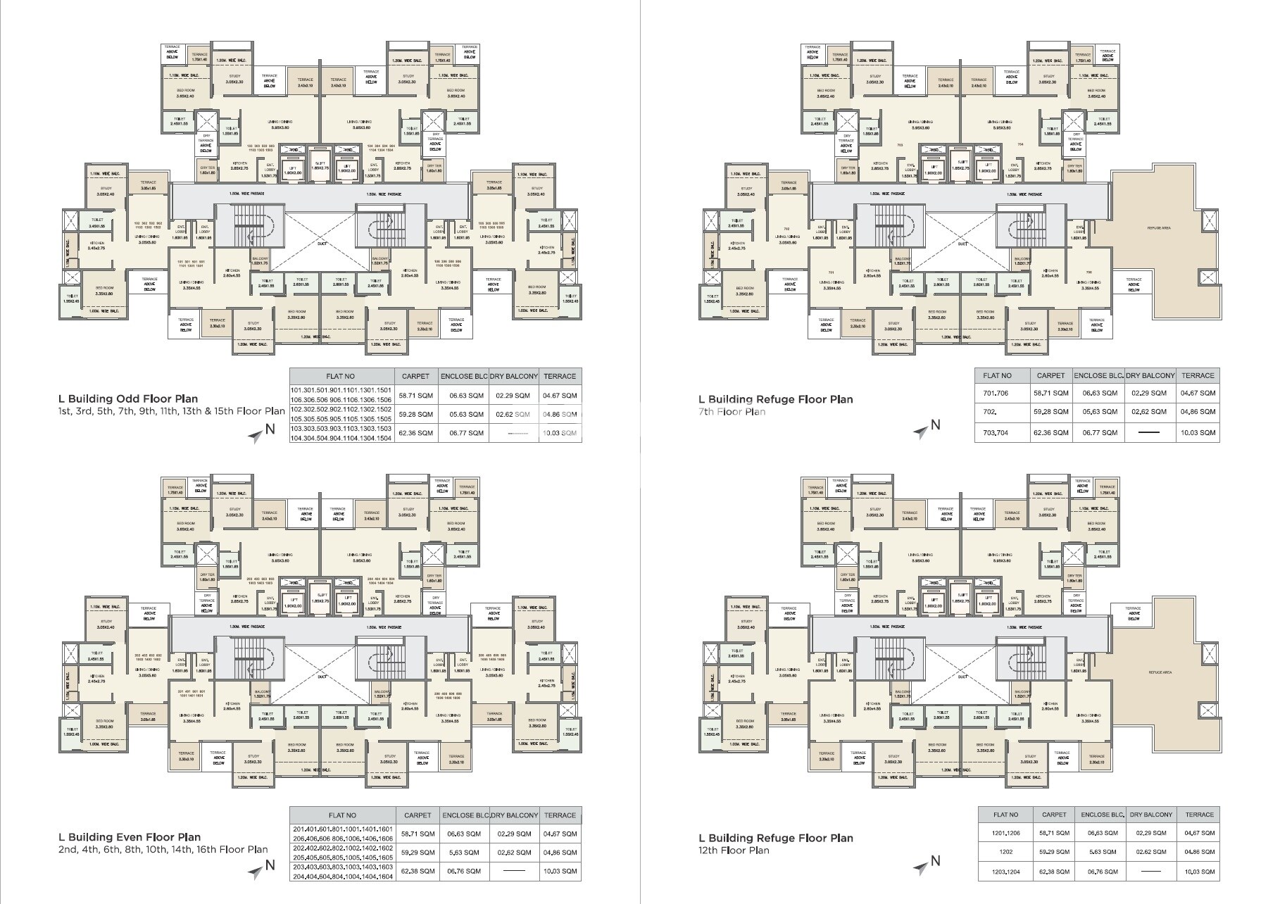 Kolte Patil Three Jewels Floor Plans 4