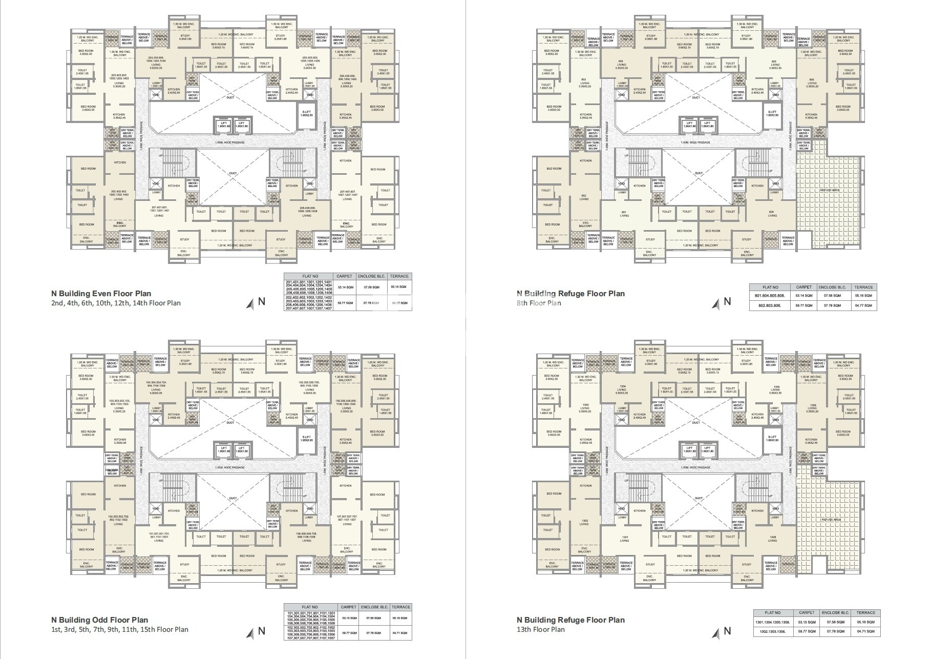 Kolte Patil Three Jewels Floor Plans 6
