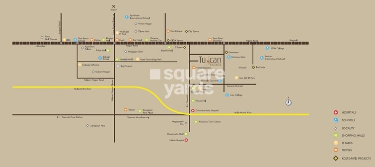 Kolte Patil Tuscan Estate Location Image