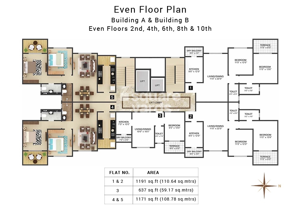 Konark Oasis Floor Plans