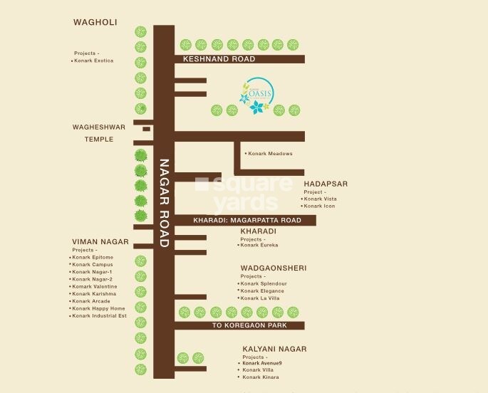 Konark Oasis Pune Location Image