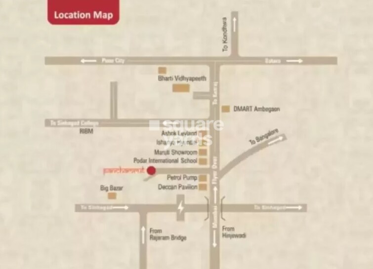 Kool Homes Panchamrut Apartment Location Image