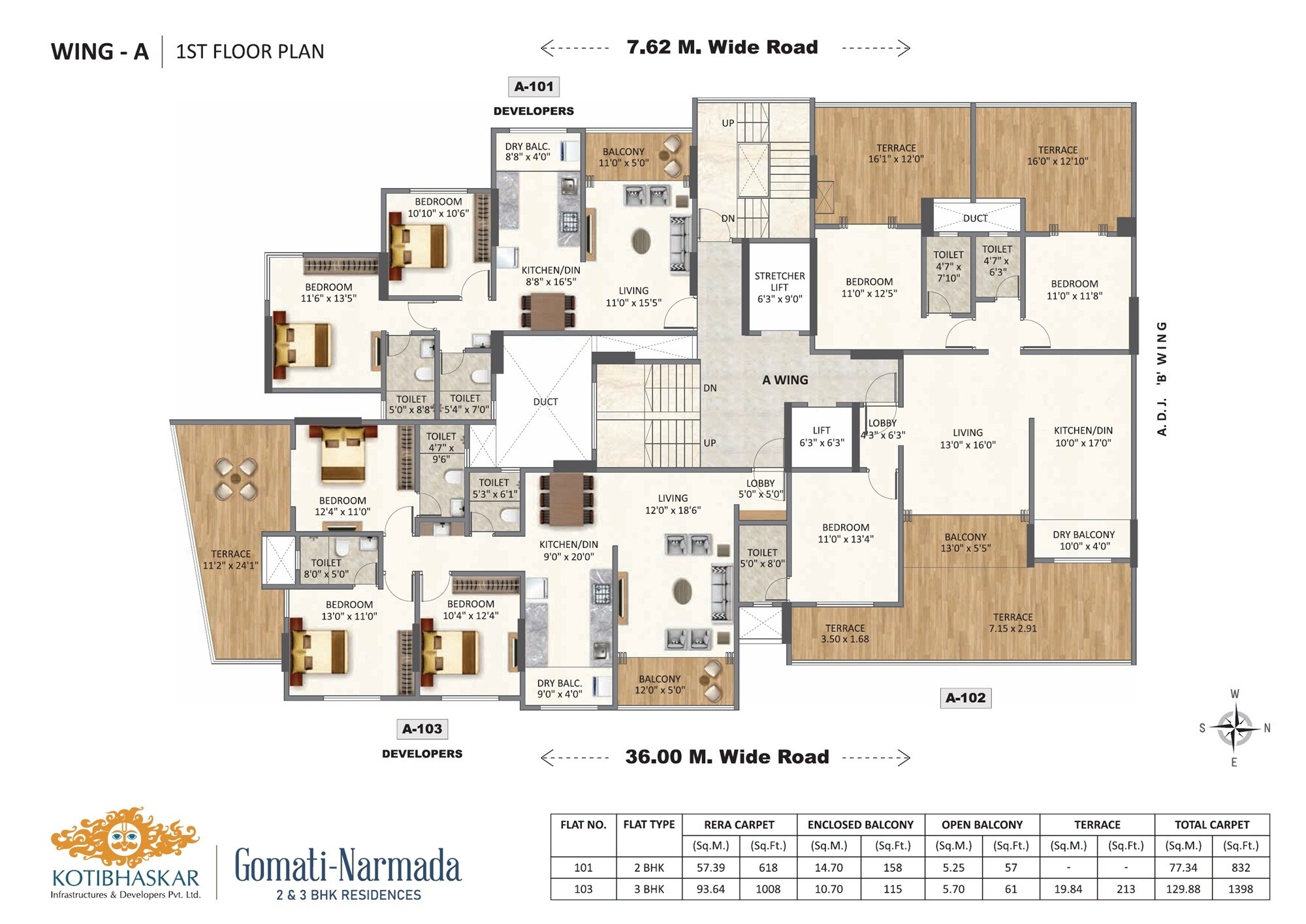 Kotibhaskar Gomati Narmada CHSL Floor Plans