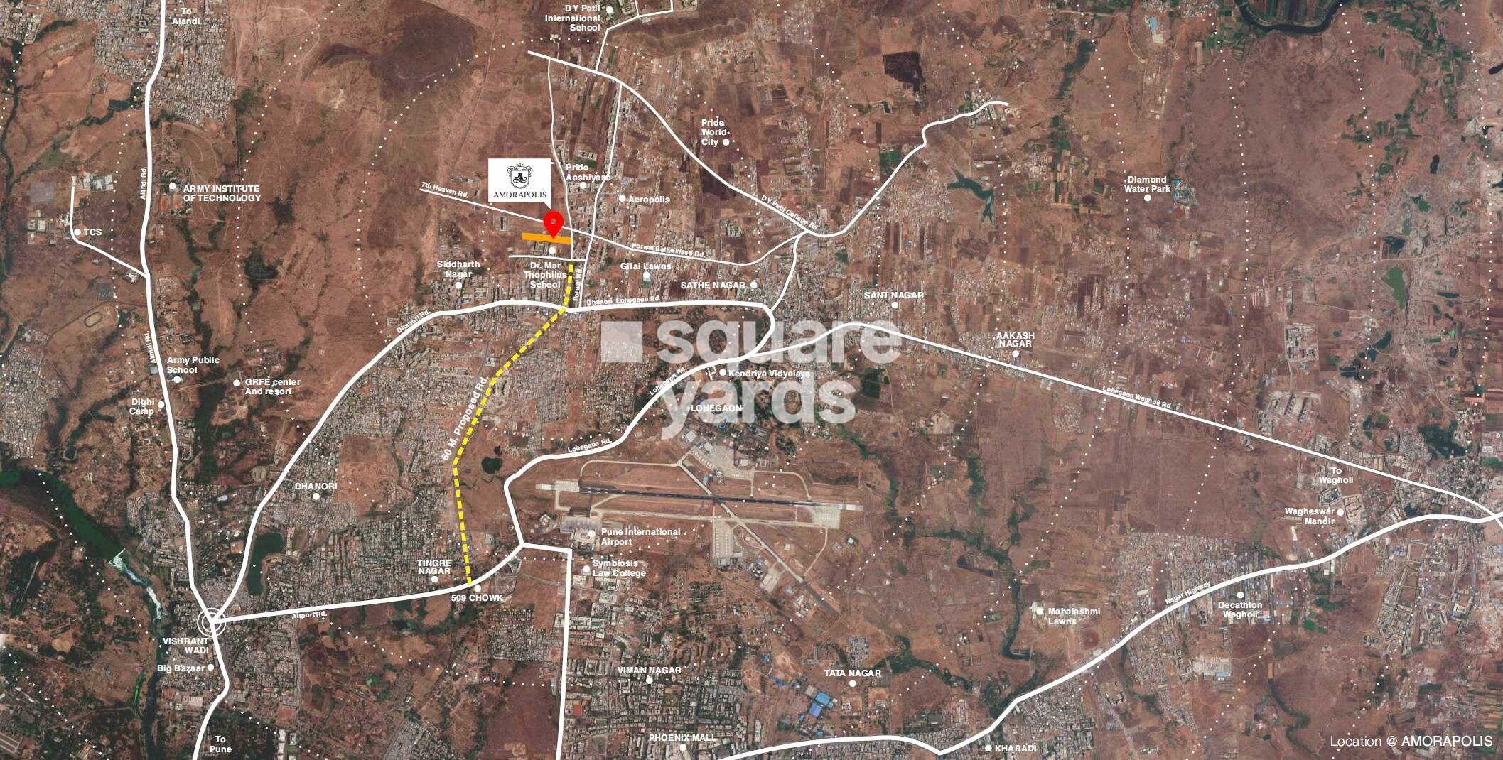 Krishna Amorapolis Location Image