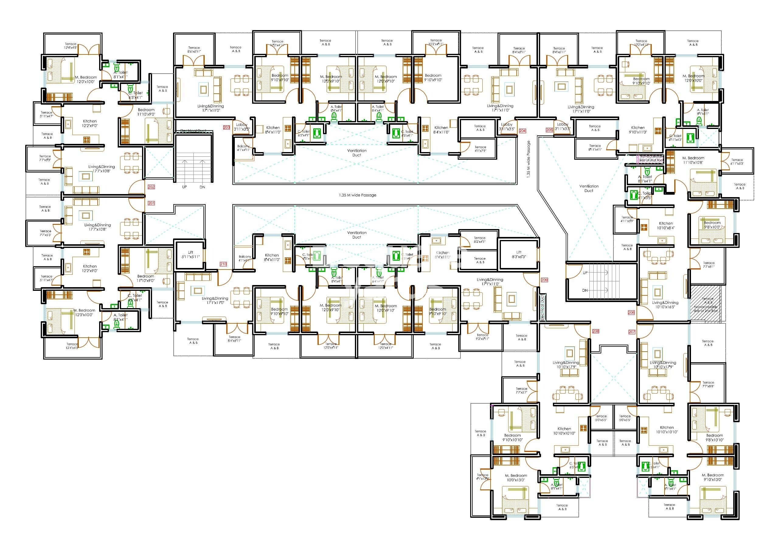 Krishna Smruti Garden Floor Plans