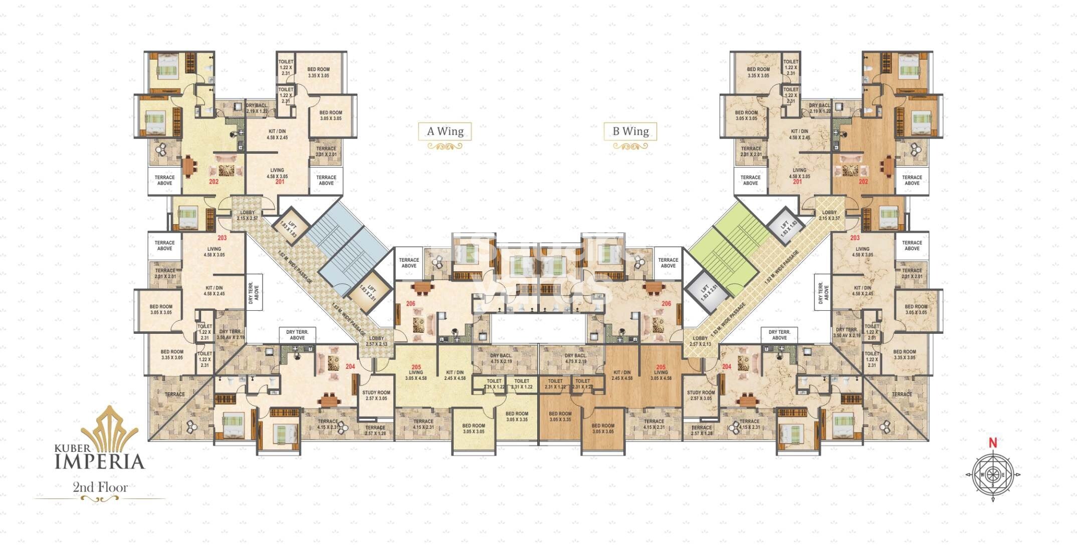 Kuber Imperia Floor Plans 1