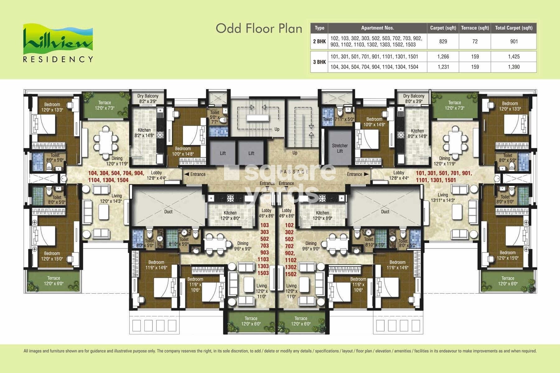 Kumar Hill View Residency Floor Plans 1