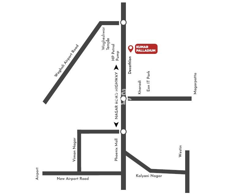 Kumar Palladium Plaza in Wagholi, Pune Price on Request Floor Plans