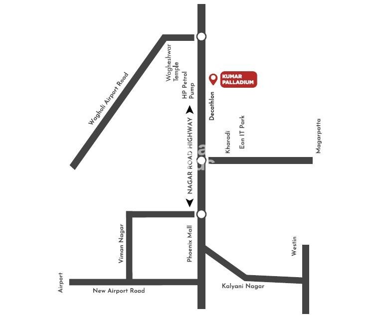 Kumar Palladium Plaza Location Image