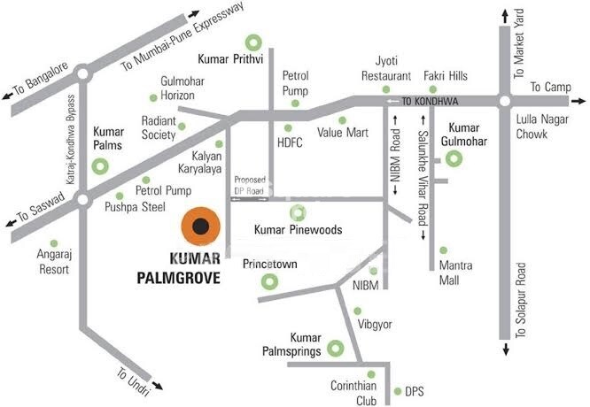 Kumar Palmgrove Location Image