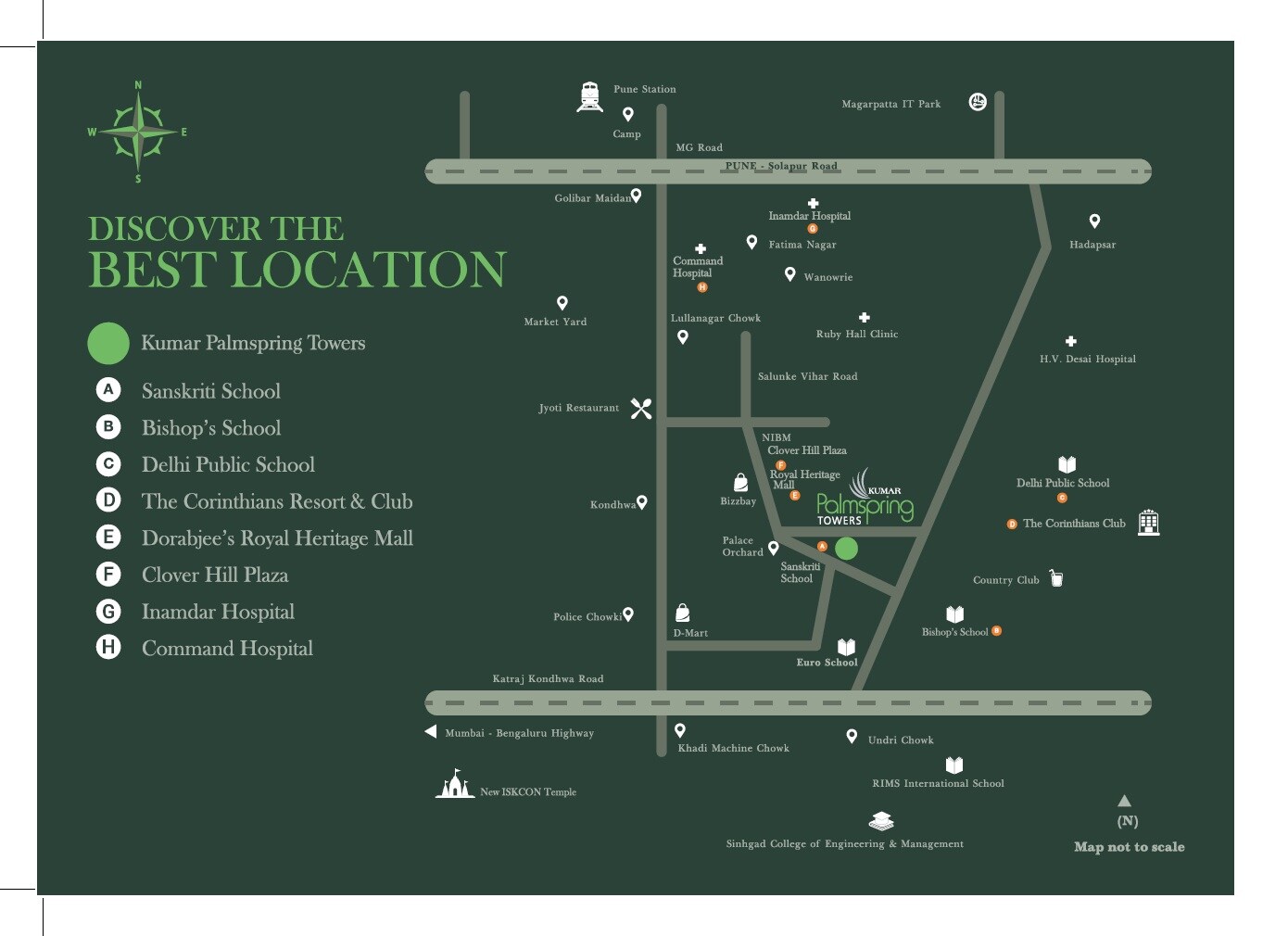 Kumar Palmspring Towers Location Image