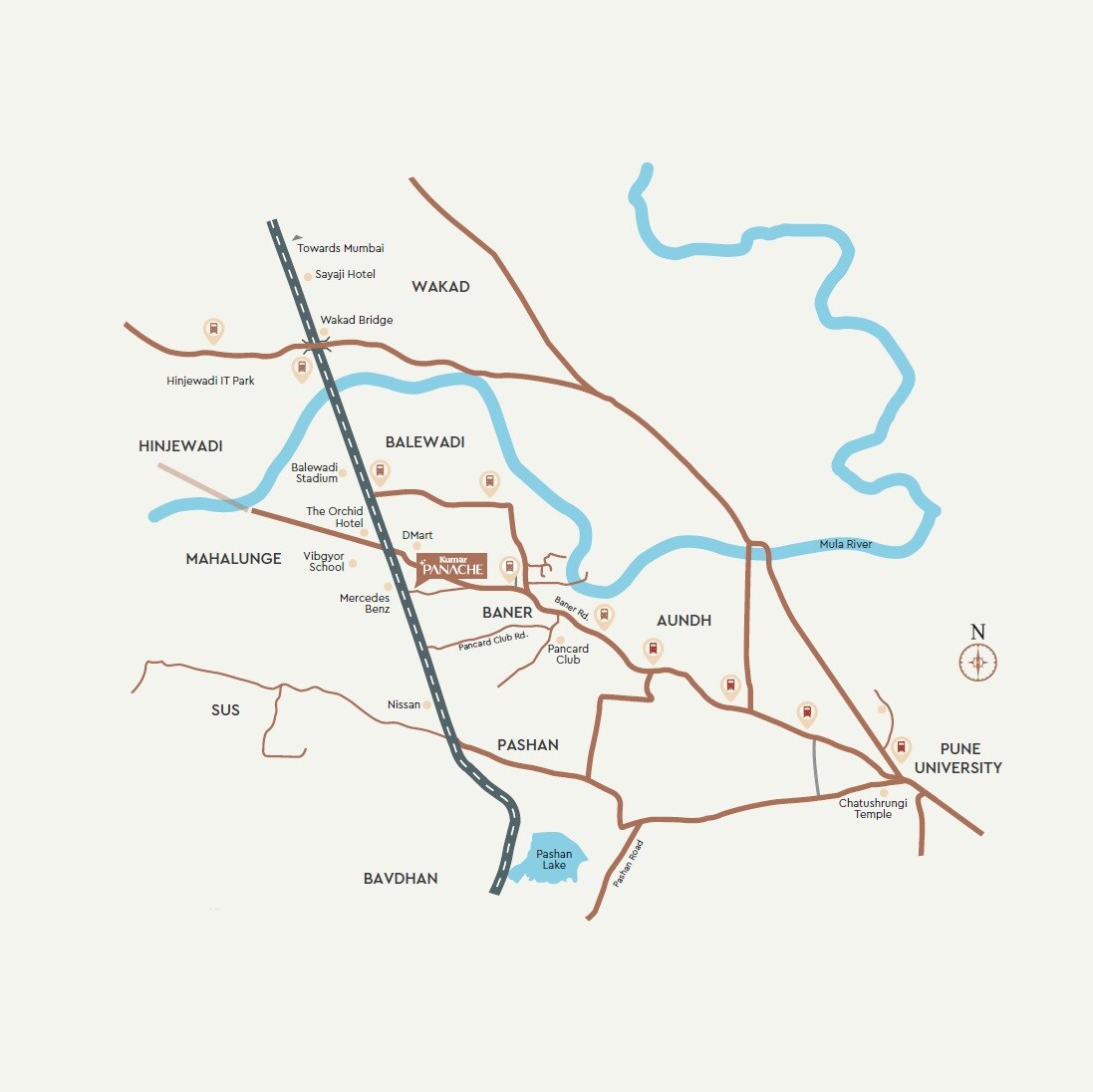 Kumar Panache Location Image