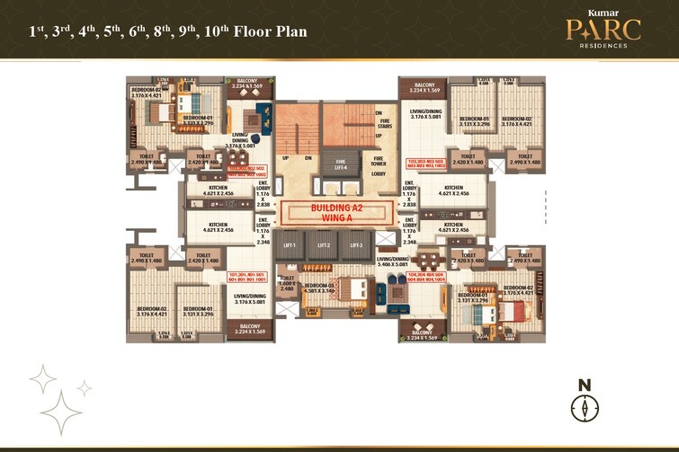 Kumar Parc Residences Floor Plans 1