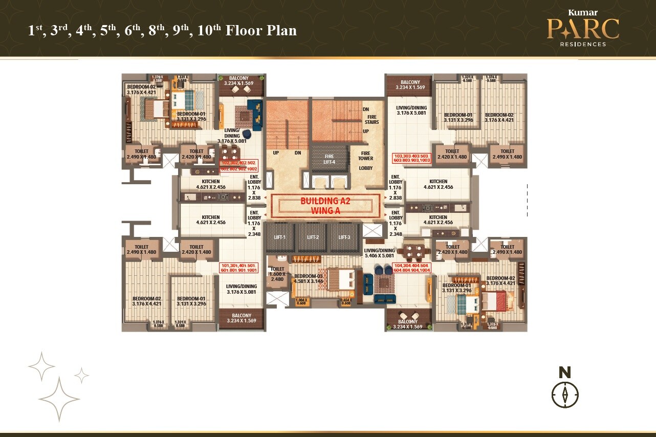 Kumar Parc Residences Floor Plans 1