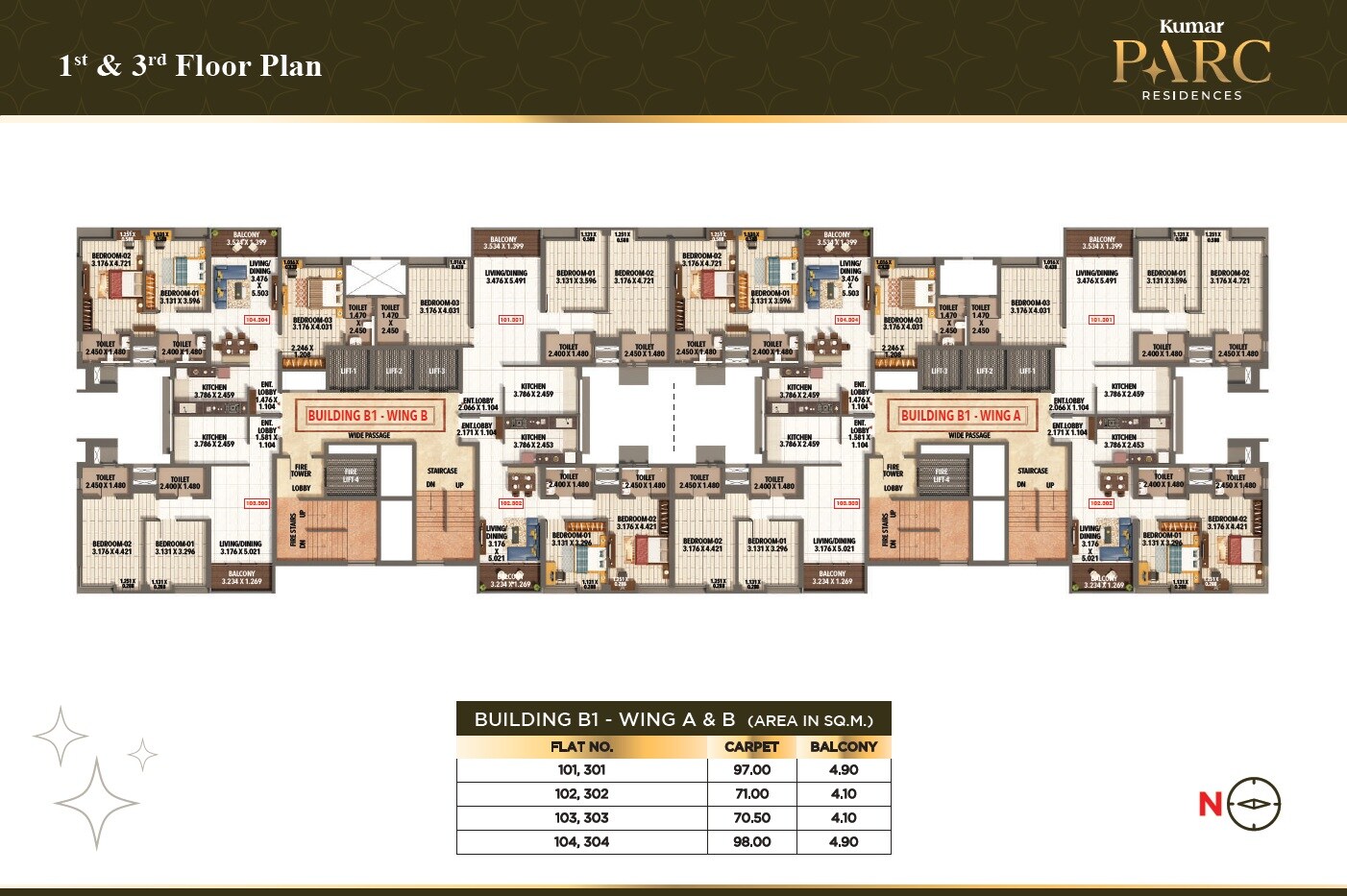 Kumar Parc Residences Floor Plans 3