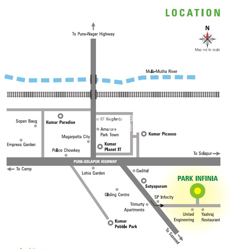 Kumar Park Infinia Location Image