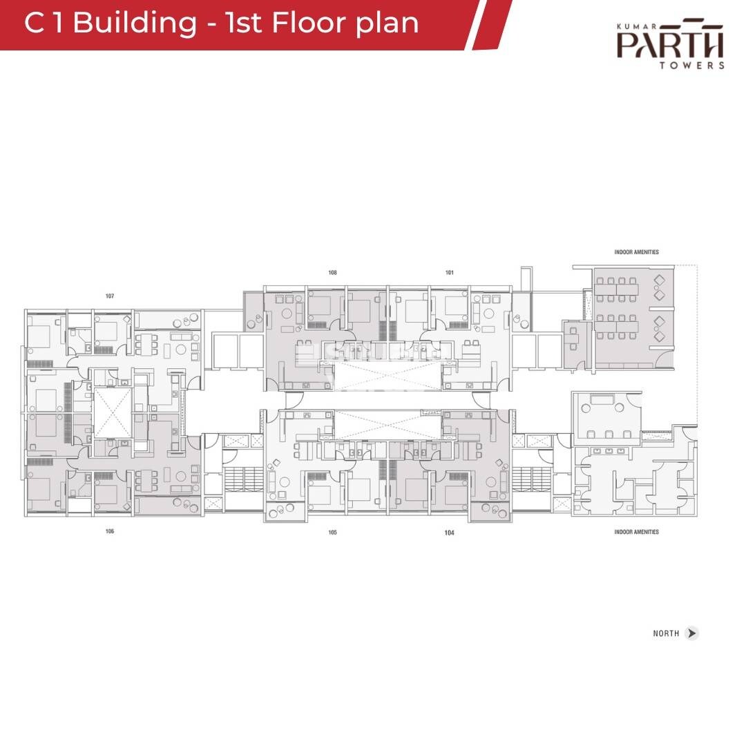 Kumar Parth Towers Floor Plans 1