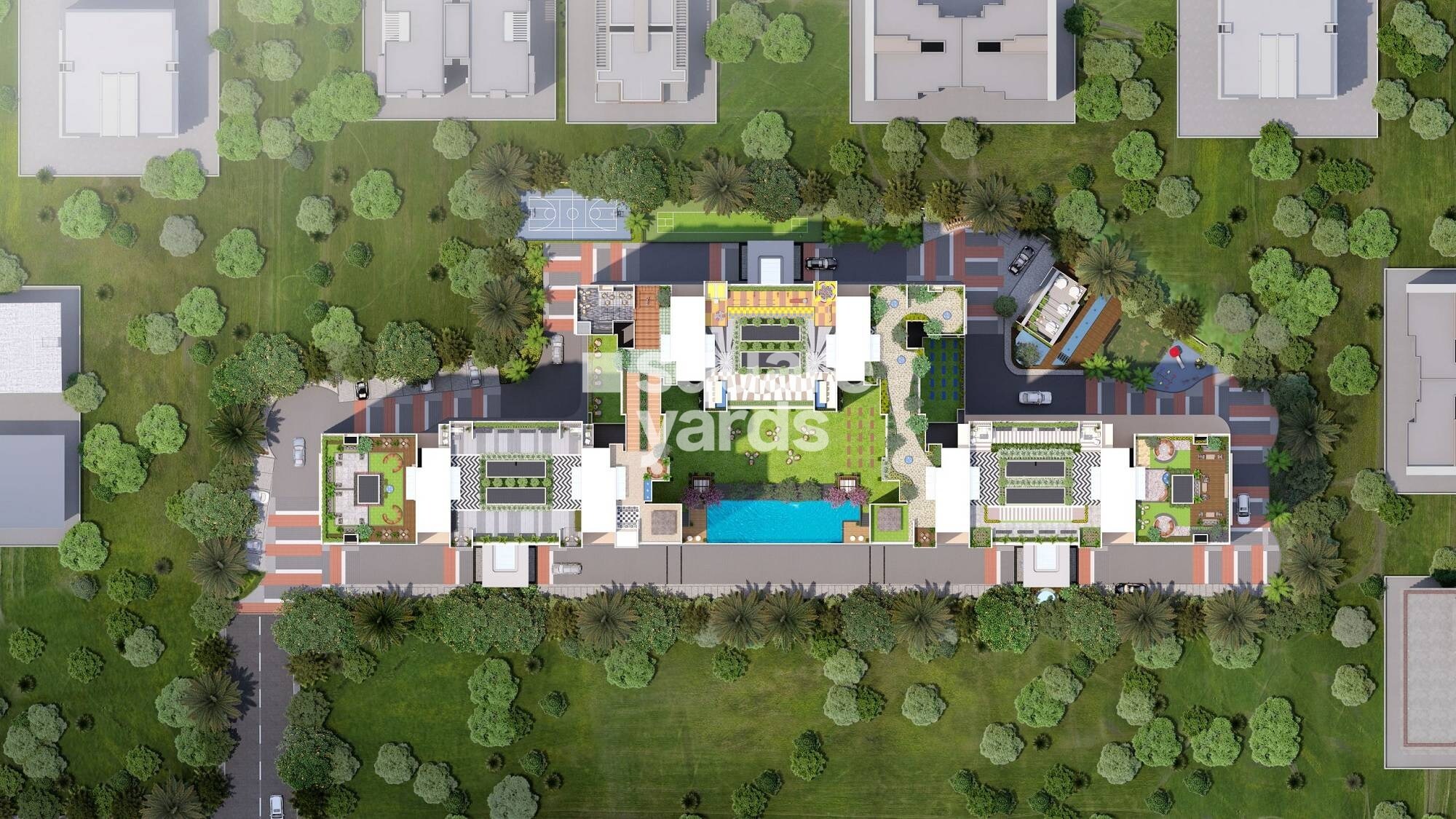 Kumar Parth Towers Master Plan Image