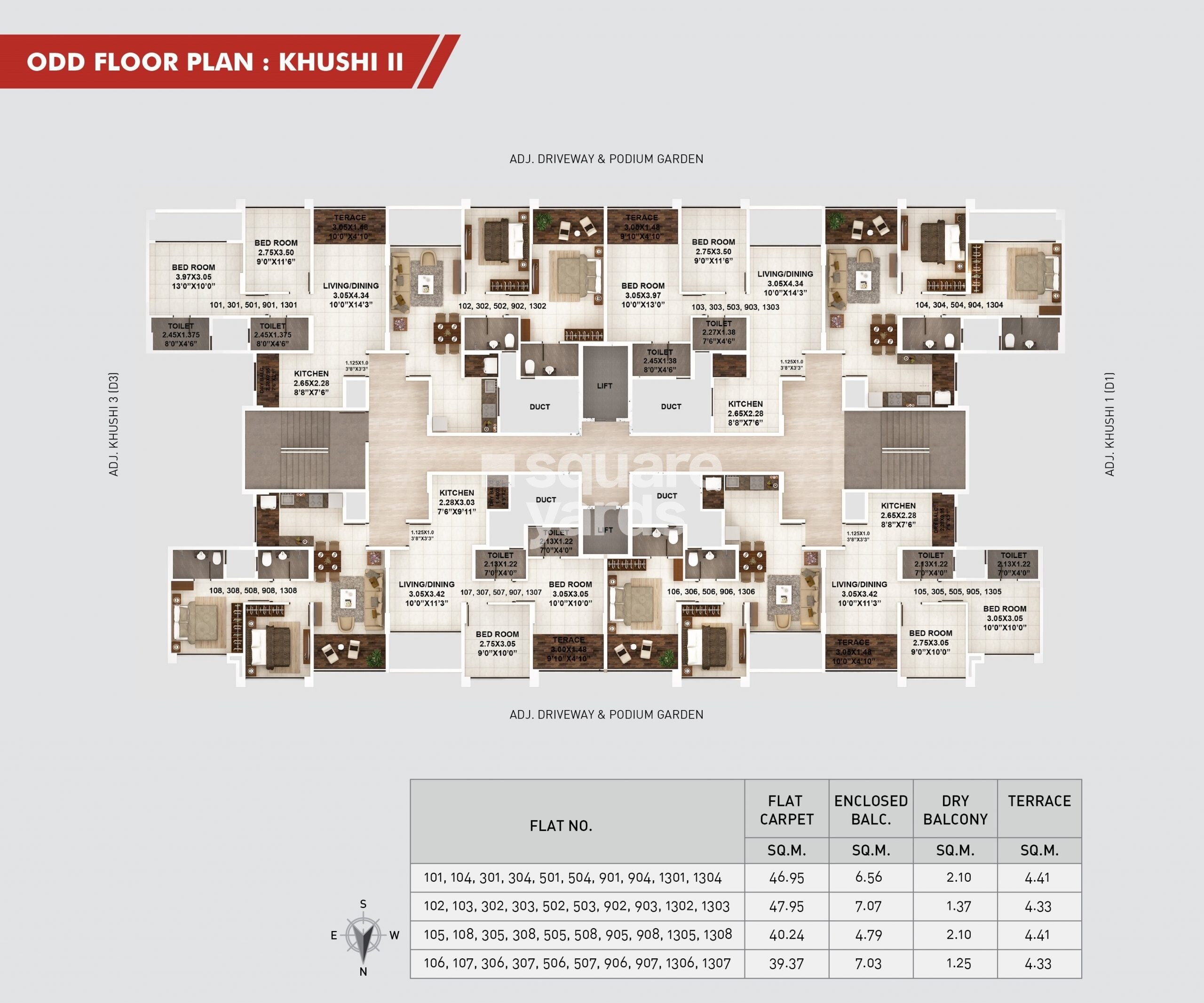Kumar Pebble Park Khushi 2 D2 Floor Plans 2