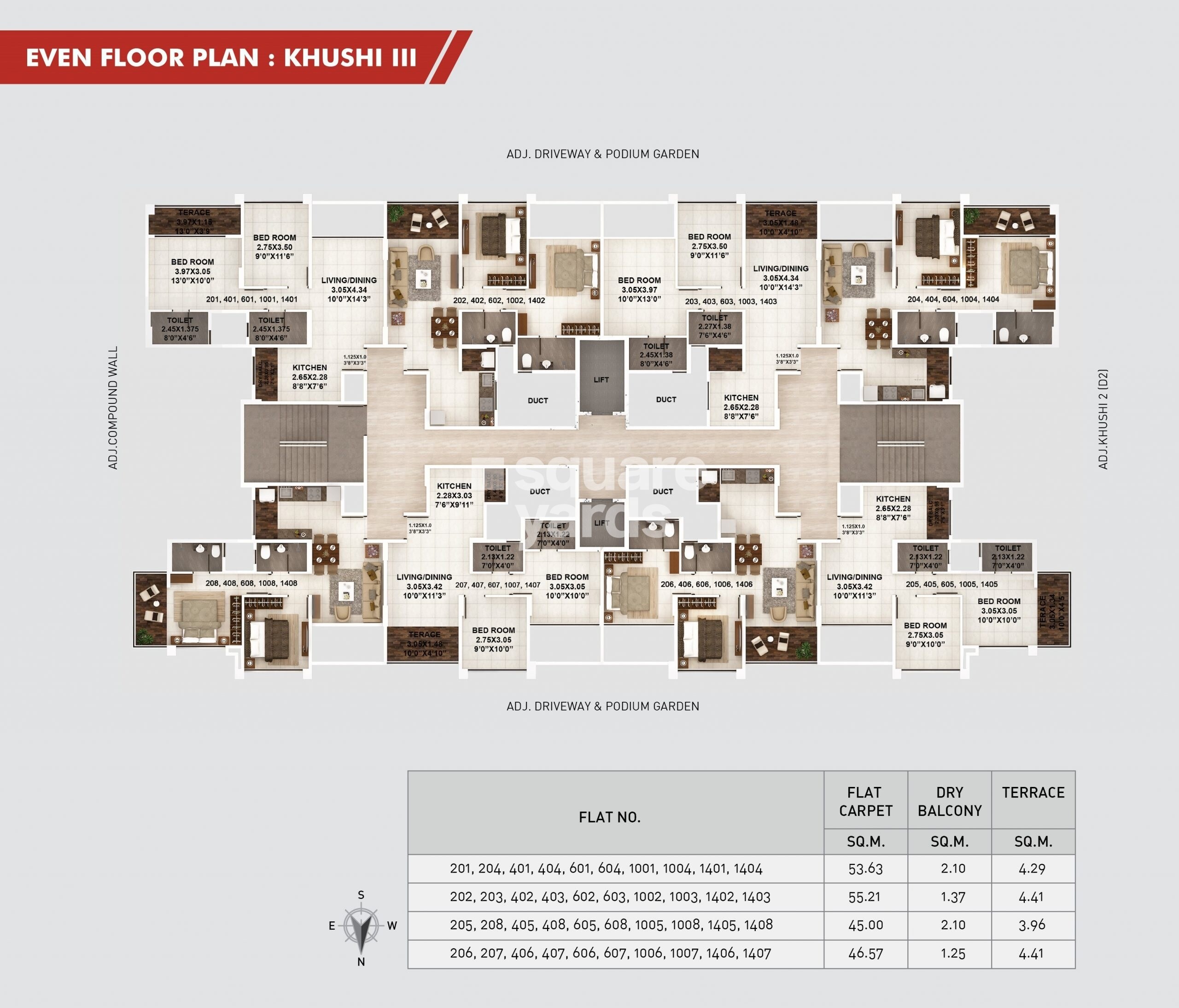 Kumar Pebble Park Khushi 2 D2 Floor Plans 3