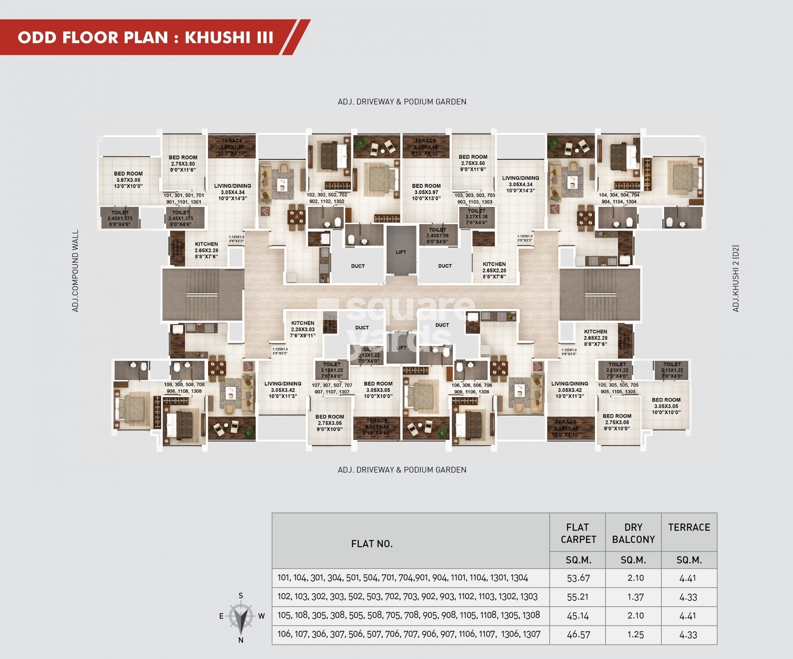 Kumar Pebble Park Khushi 2 D2 Floor Plans 4