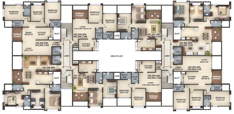 Kumar Picasso Floor Plans