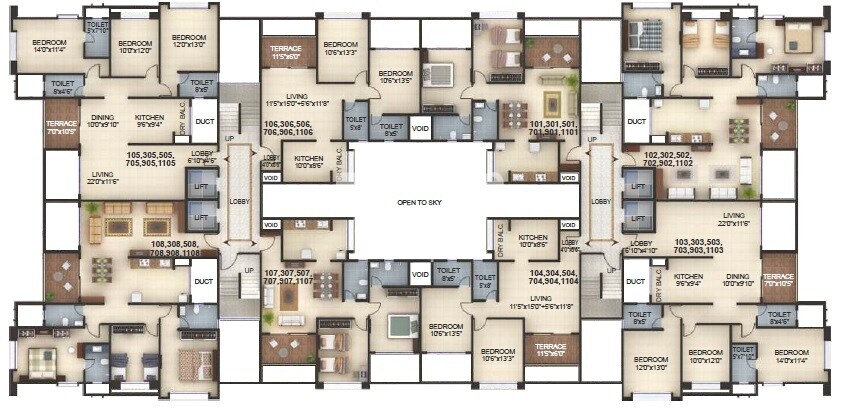 Kumar Picasso Floor Plans