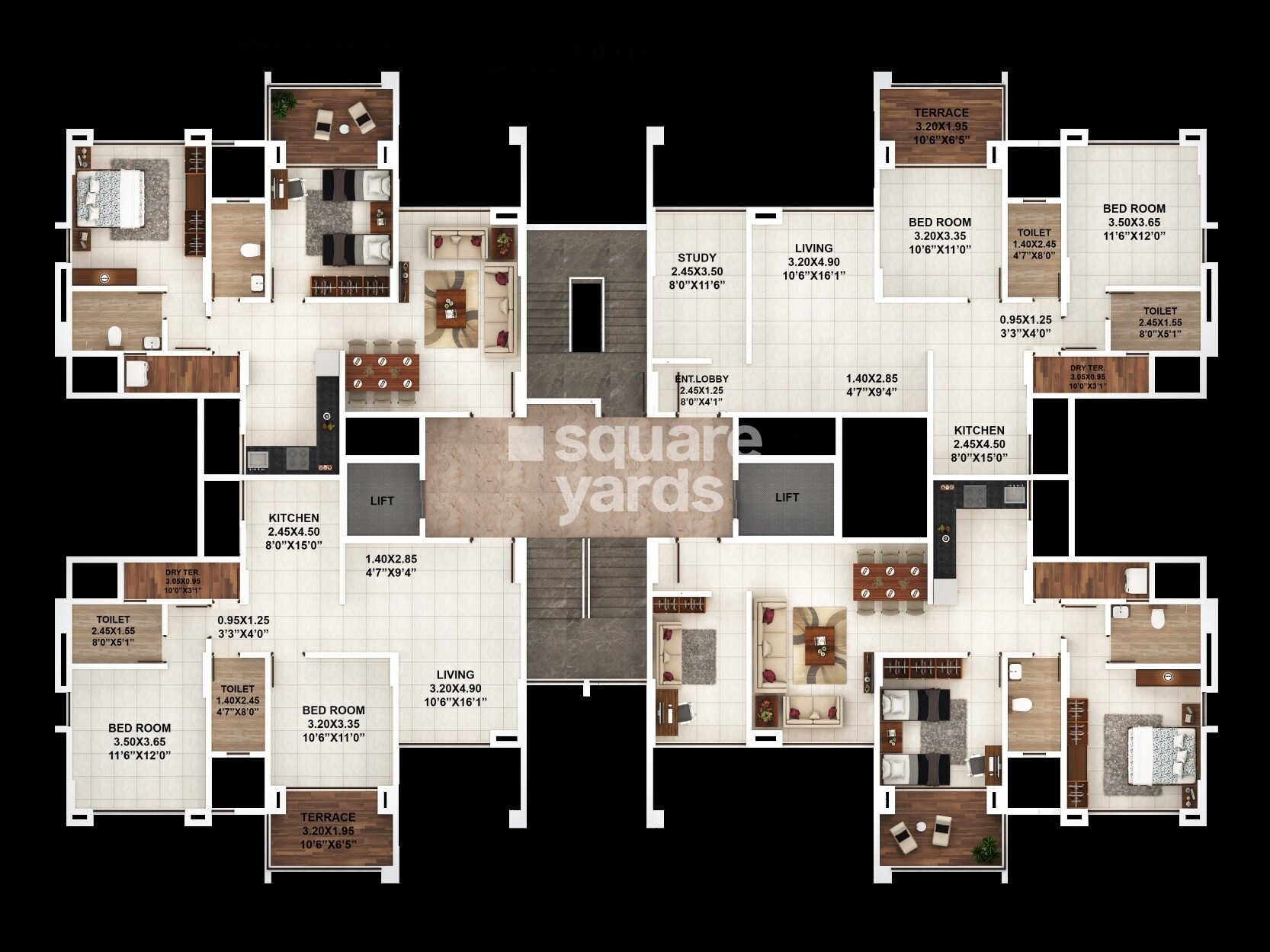 Kumar Piccadilly Floor Plans