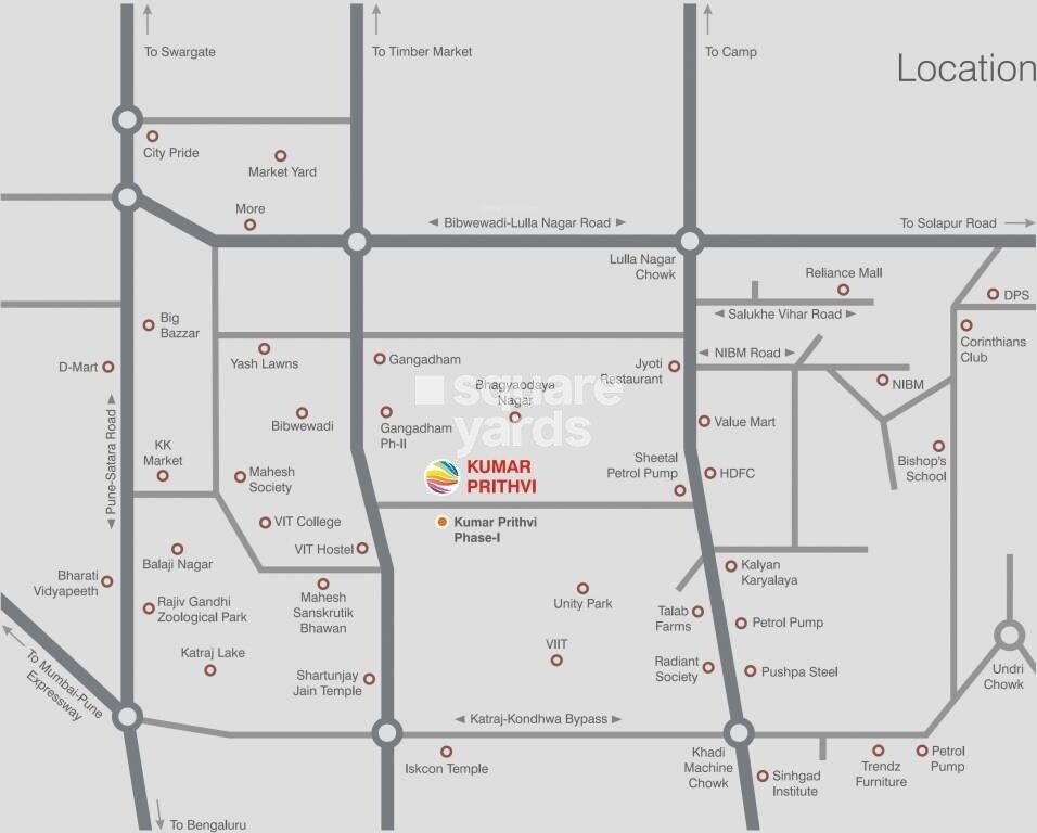 Kumar Prithvi Phase II Location Image