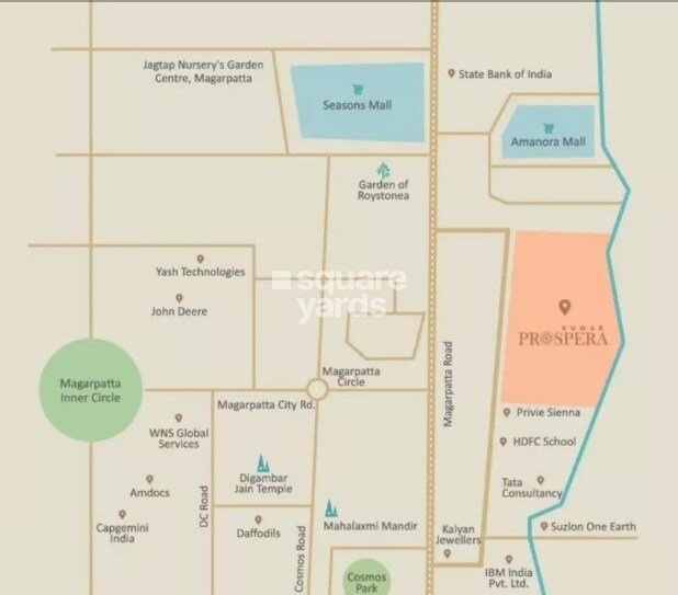 Kumar Prospera Hadapsar Location Image