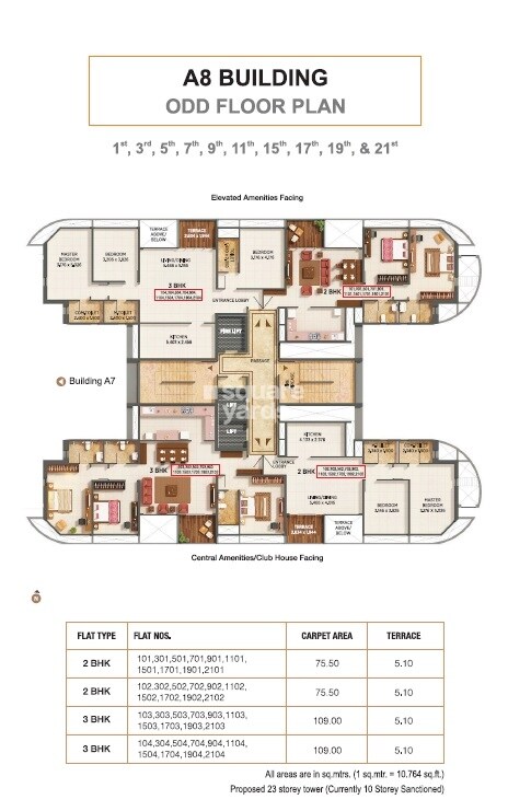 Kumar Prospera Hadapsar Floor Plans 3