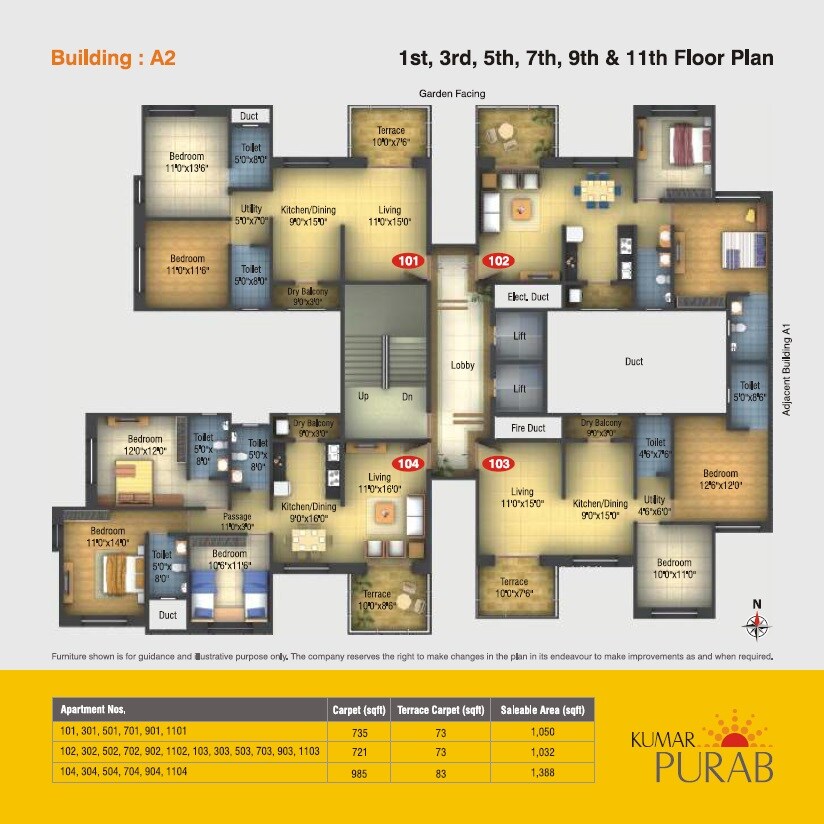 Kumar Purab Floor Plans 2