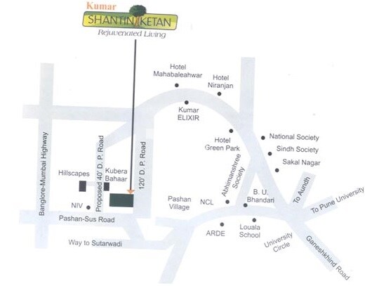 Kumar Shantiniketan Phase 1 Location Image